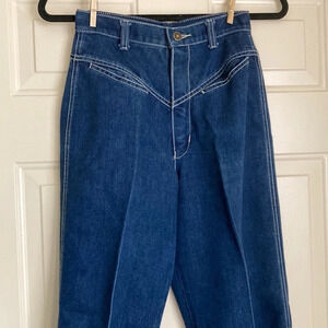 PS Gitano 1980’s high waist denim jean plain pocket size 8  24 x 27 top stitched